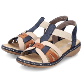 Comfortable Rieker W RKR662 multicolor sandals multicolored 2