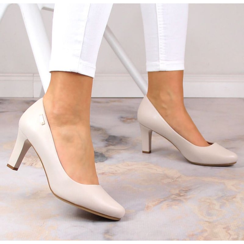 Sergio Leone W SK39AA high-heeled pumps, light gray 2