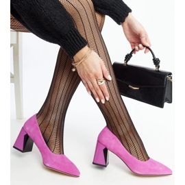 Dark pink leather high-heeled pumps from Vinceza 1 Dark pink leather high-heeled pumps from Vinceza 1