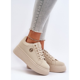 Women's Platform Sneakers Beige Eshen 2