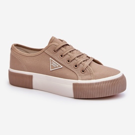 Beige Enalae Women's Low Sneakers 1