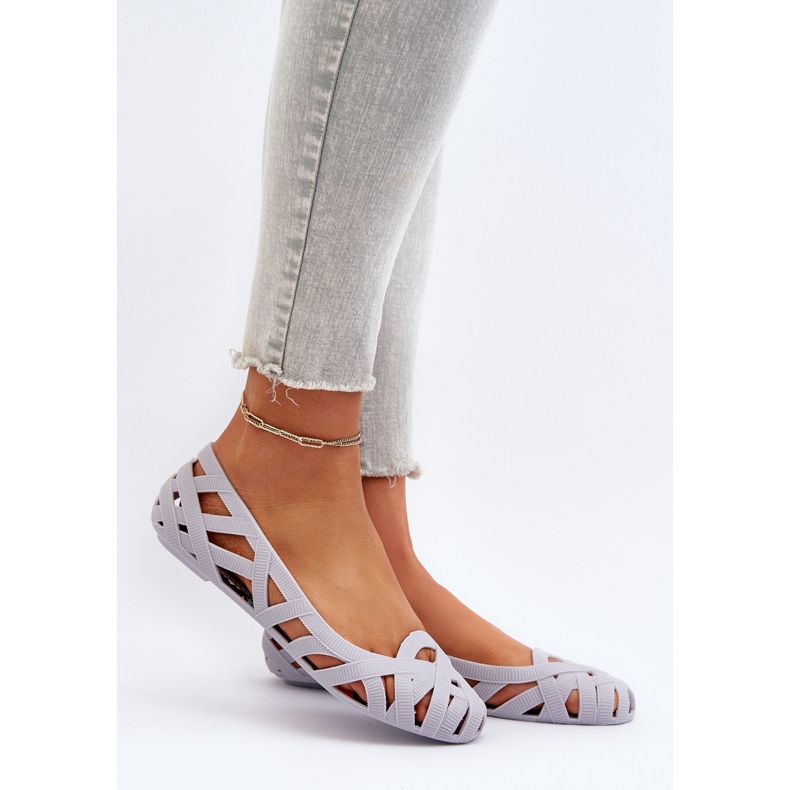 Women's Rubber Ballerina Shoes Gray Salam grey 2