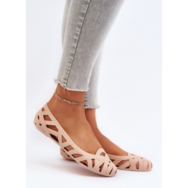 Women's Nude Salam Rubber Ballerina Shoes beige 2