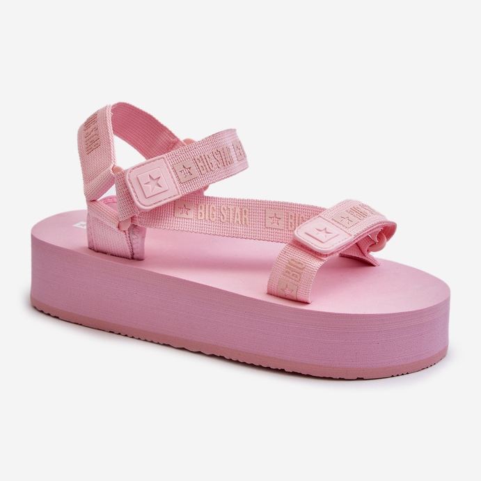 Women's Sandals on the Big Star Platform NN274A529 Pink 2 Women's Sandals on the Big Star Platform NN274A529 Pink 2