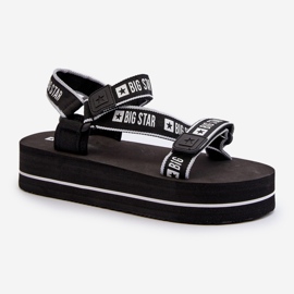 Women's Sandals on the Big Star Platform NN274A525 Black 2
