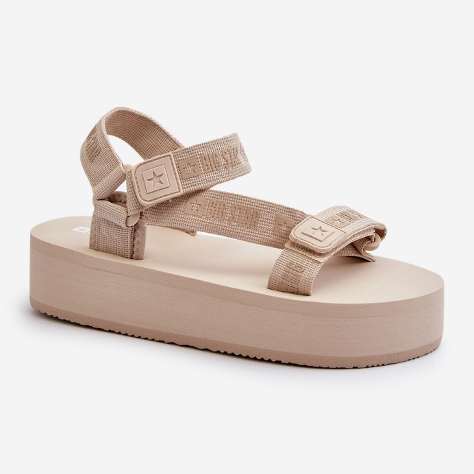 Women's Sandals on the Big Star Platform NN274A528 Beige 1