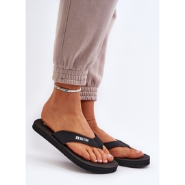 Lightweight women's foam flip-flops Big Star NN274A718 Black 2