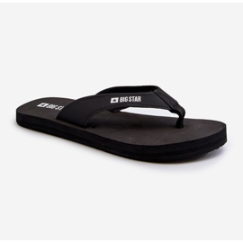 Lightweight women's foam flip-flops Big Star NN274A718 Black 1