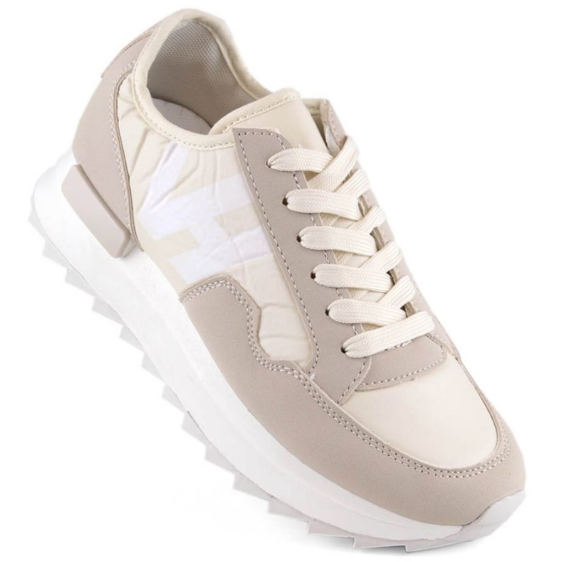 Potocki WOL214 beige platform sports shoes 1