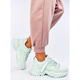 Bains Green wedge sneakers 2