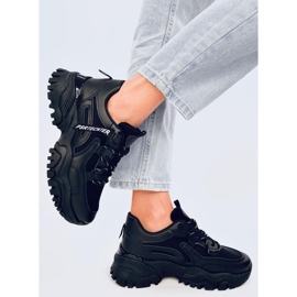 Bains Black wedge sneakers 2