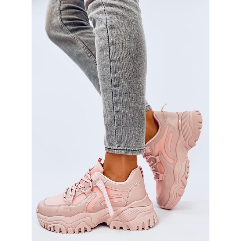 Bains Pink wedge sneakers 2 Bains Pink wedge sneakers 2