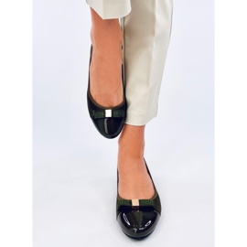 Abecas Green wedge ballet flats 1