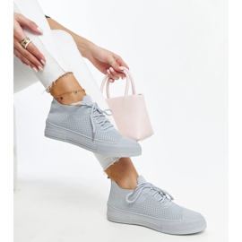 Gray lightweight sports sneakers by Senaida grey 1 Gray lightweight sports sneakers by Senaida grey 1