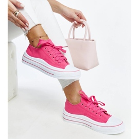 Dark pink Anbarin platform sneakers 1