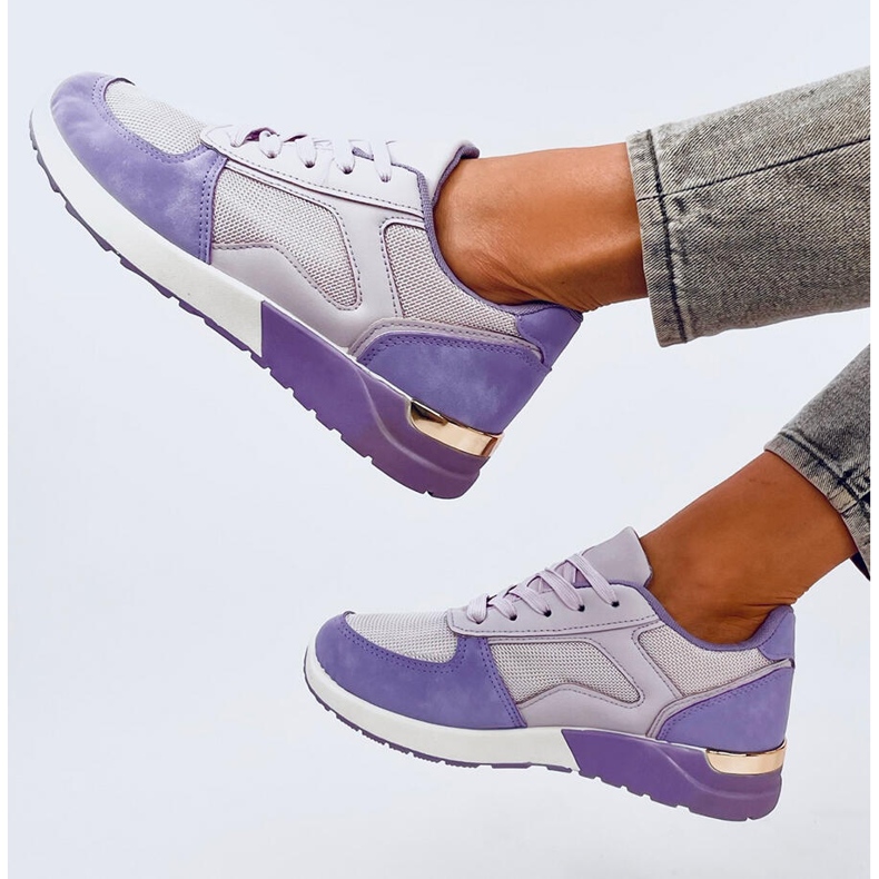 Light women's sneakers Doleh Purple 1