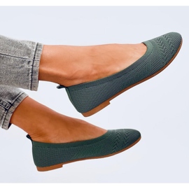 Newey Green knitted ballet flats 2