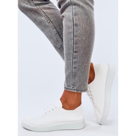 Hodges White openwork sneakers 2