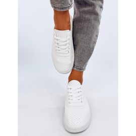 Hodges White openwork sneakers 1