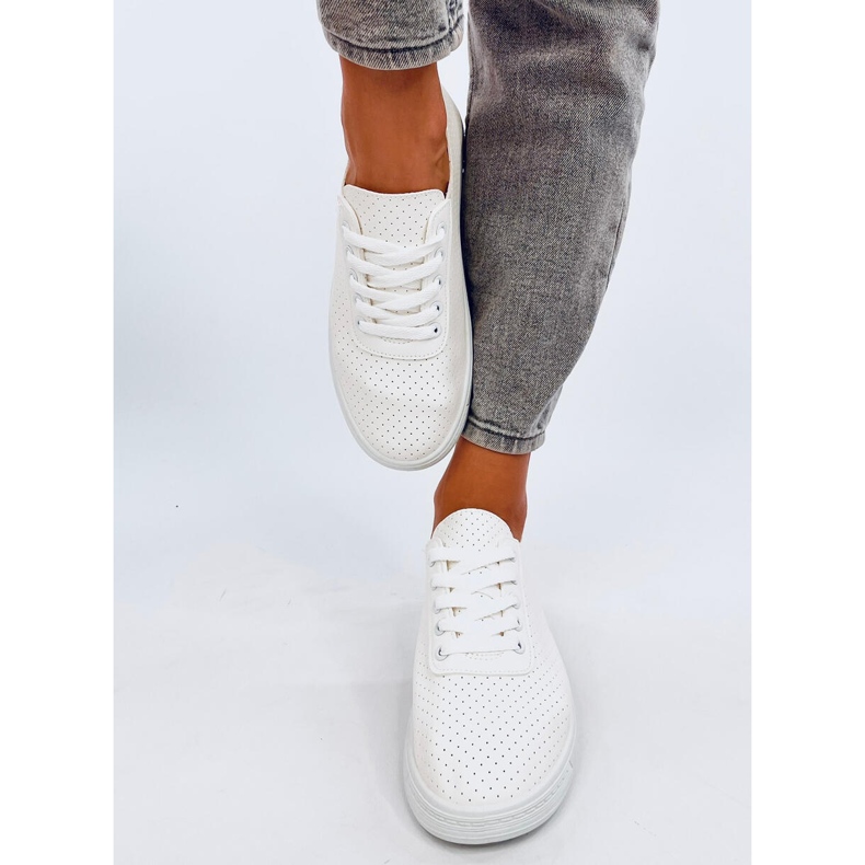 Hodges White openwork sneakers 1