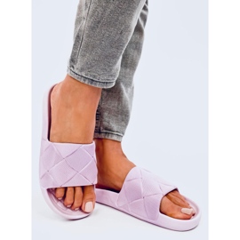 Lottner Purple rubber slides pink 2