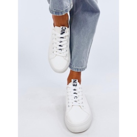 Hamps White women's full-grain sneakers 1