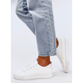 Hamps White women's full-grain sneakers 2