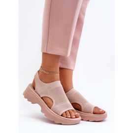 Women's Sports Sandals on a Thick Sole, Pink Deinaleia 1