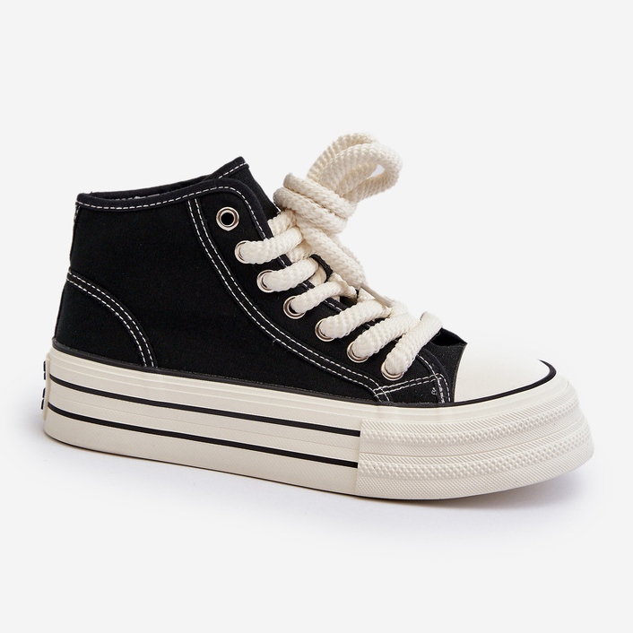 Women's Platform Sneakers Black Aineri 2