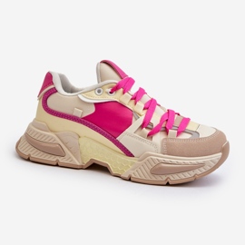 Women's Sneakers with a Thick Sole Fuchsia Peonema pink 1