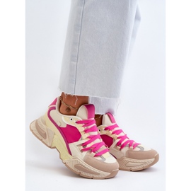 Women's Sneakers with a Thick Sole Fuchsia Peonema pink 2