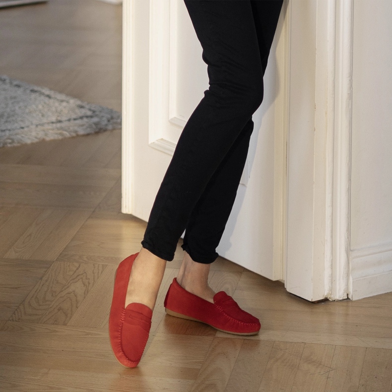 Marco Shoes Vigo moccasins red 1