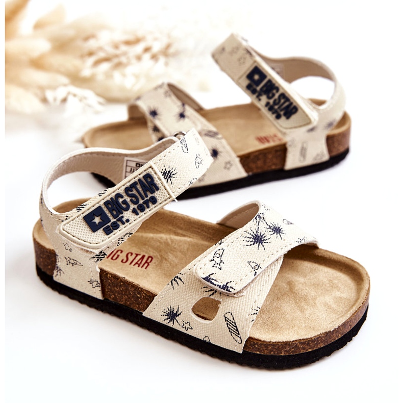 Children's sandals Big Star JJ374379 Beige white 4