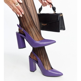 Purple Wechsler open-toe pumps violet 1
