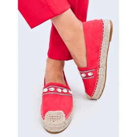 Ocean Orange shell espadrilles 1
