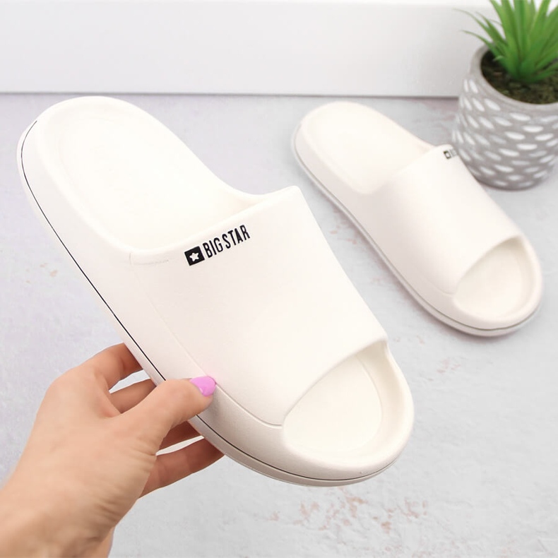 White foam beach flip-flops Big Star NN274A043 1