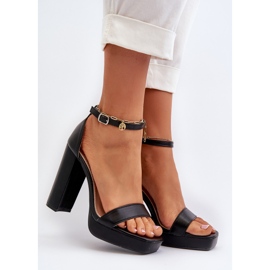 Black Trewenna High Heel Sandals 2