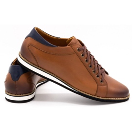 Olivier Men's leather shoes 7008KB brown 3