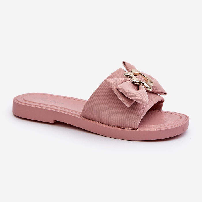 Women's Flip-Flops With a Bow, Pink Arsicada 1
