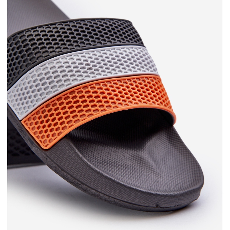 Classic Men's Flip-Flops With Straps Gray Sylri grey 2