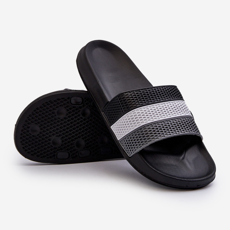 Classic Men's Flip-Flops With Straps Black Sylri 1