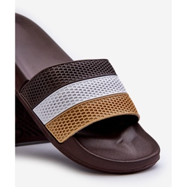 Classic Men's Flip-Flops With Straps, Brown Sylri 2