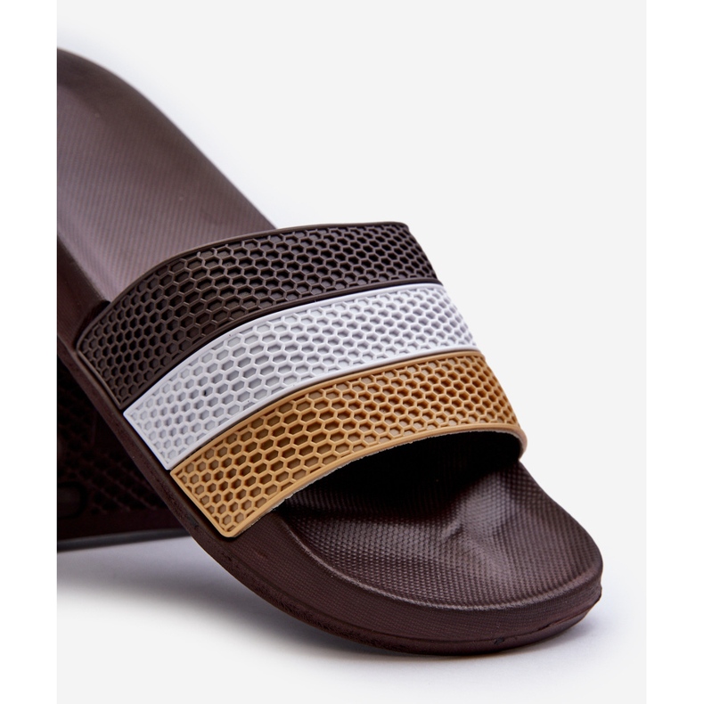 Classic Men's Flip-Flops With Straps, Brown Sylri 2