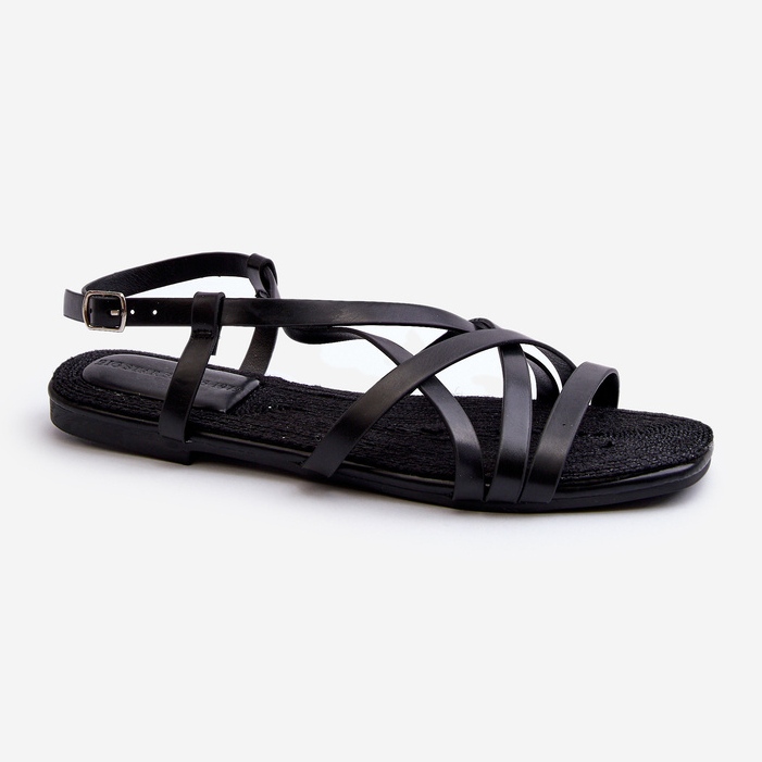 Big Star Women's Flat Sandals NN274011 Black 2 Big Star Women's Flat Sandals NN274011 Black 2