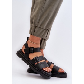 Women's Eco Leather Sandals Big Star NN274065 Black 2