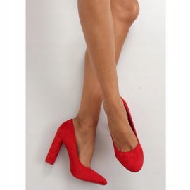 Pumps on an oval post le027p Red 2