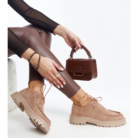 Brown suede classic Keiko shoes 1