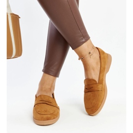 Brown suede Nibras loafers 1