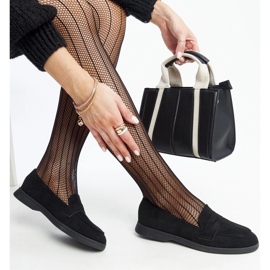 Black suede Nibras loafers 1