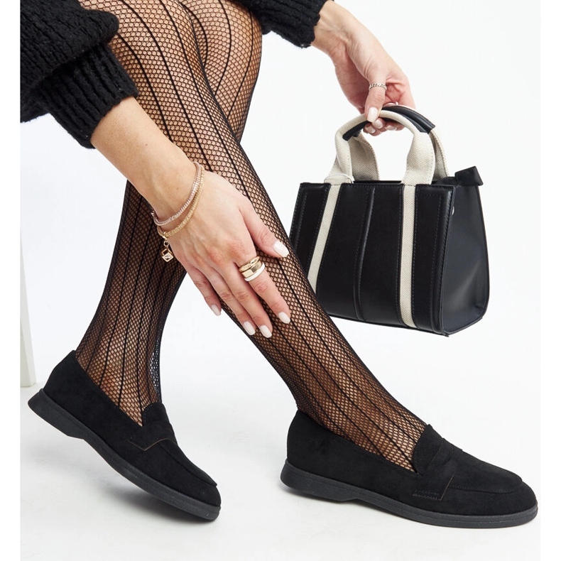 Black suede Nibras loafers 1